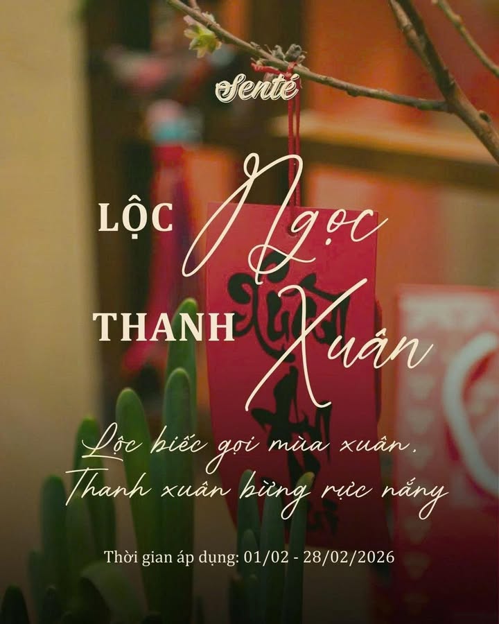 Lộc Ngọc Thanh Xuân: Hái lộc may mắn đầu năm tại Senté