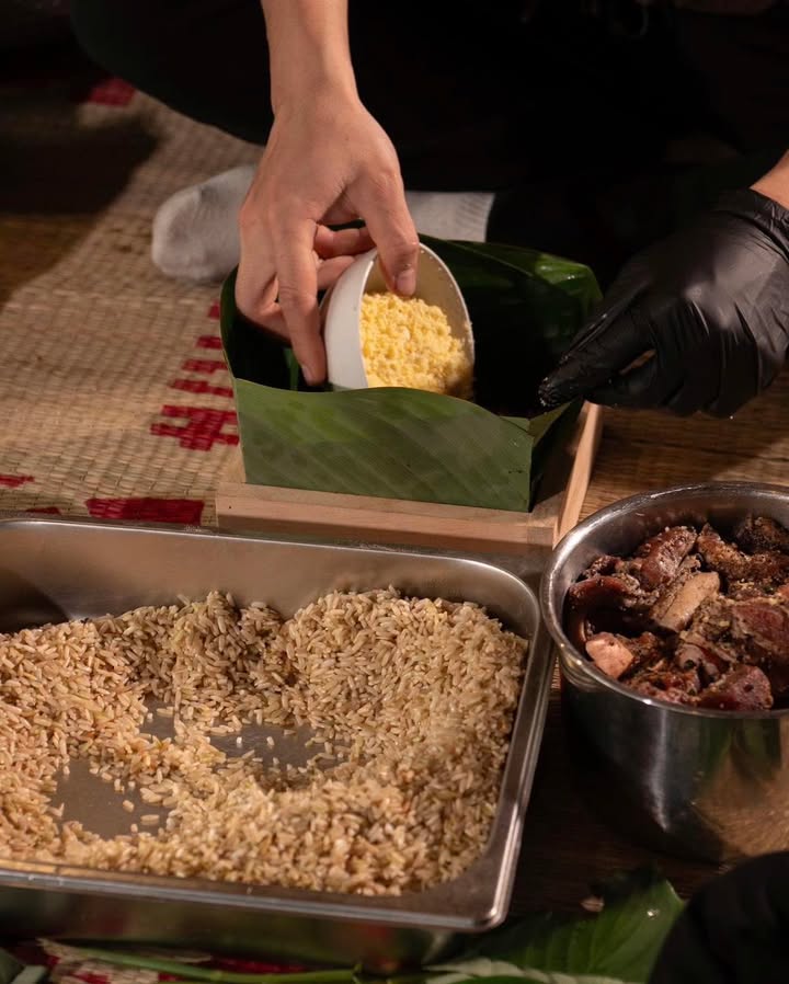 Nếp Tết xưa trong những mẻ bánh chưng gạo lứt Séng cù của Senté — ảnh 5