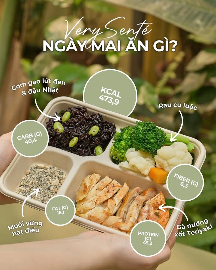 VerySenté gợi ý bữa ăn cân bằng với rau, đạm và tinh bột