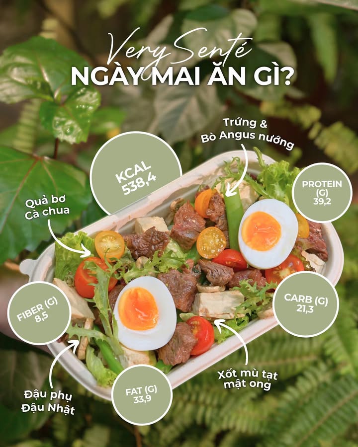 VerySenté: Salad bò healthy với thực đơn đổi mới mỗi ngày