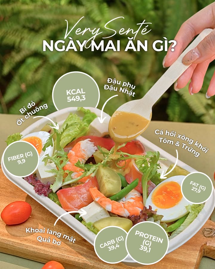 VerySenté: Bữa ăn cân bằng với protein kép và tinh bột chậm cho ngày mai