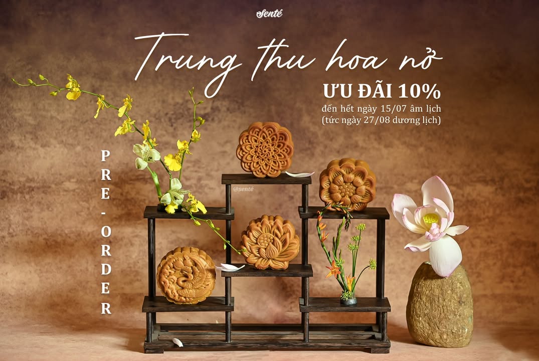 Senté mở pre-order Trung Thu Hoa Nở 2026 với ưu đãi giảm 10%